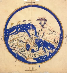 Copie de la carte du monde par Muhammad al-Idrisi, vers 1130
