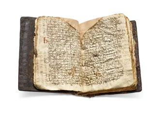 Le Codex Sinaiticus Rescriptus, fin du 5e-7e siècle à 979 ap. J.-C. (encre sur vélin)