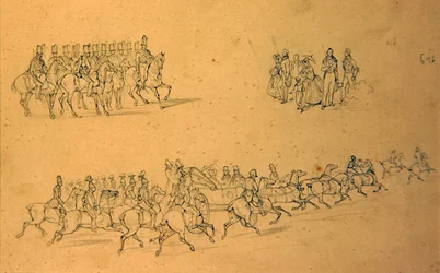 Esquisse de chevaux