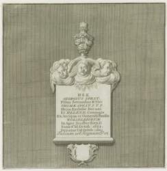Colwich - Monument mural à George Sprat
