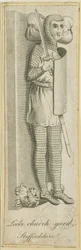 Cimetière de Leek - Chevalier : gravure, nd [?18e siècle] (impression)