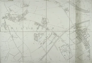 Carte de Willesden, Londres (litho)