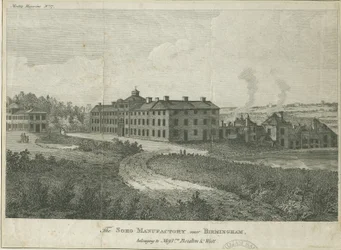 Manufacture de Soho : gravure sur acier, nd [fin 18e siècle] (impression)