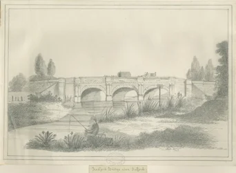 Stafford - Pont de Radford: dessin au crayon, nd [?19e siècle]