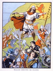 William Wallace dirigeant ses soldats