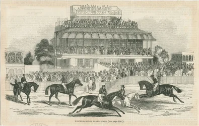 Wolverhampton - Grand Stand: gravure sur bois, nd [vers 1844]