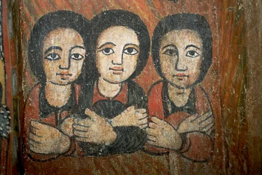 Détail de peinture murale