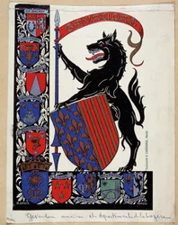 Blason du Gévaudan. (Bête)
