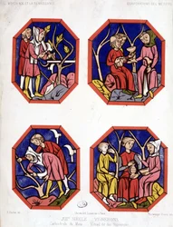 Corporation des vignerons - vitrail des vignerons de la Cathédrale du Mans