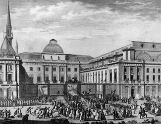 Révolution française : Hôtel de Ville de Paris, parlement en novembre 1790 sur l