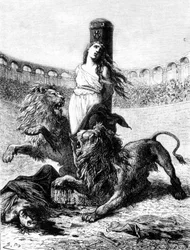 Martyr de Sainte Blandine (persécutions chrétiennes à Lyon)