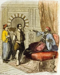 Miguel Cervantes devant Azan Baja