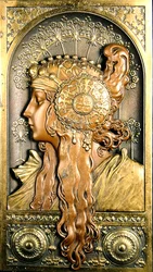 Fille orientale de profil