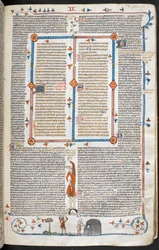 Scène en bas de page d
