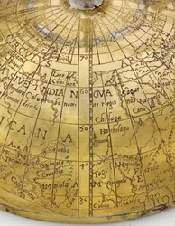 Rare coupe globe continentale, nord-allemande ou flamande, vers 1600