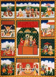 Peinture miniature de Dus Avtar