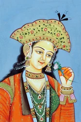 Miniature de la reine moghole Mumtaz Mahal