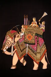 Peinture miniature de Mumtaz Mahal sur papier