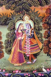 Miniature de Radha Krishna, Inde