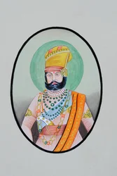 Peinture miniature de Maharaja Jaswant Singh Jodhpur