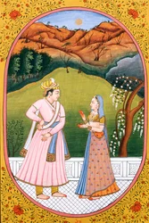 Image de calendrier annuel et peinture pour le mois hindou Jeth, Inde