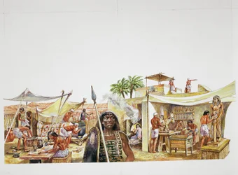 Thèbes antique - reconstruction d