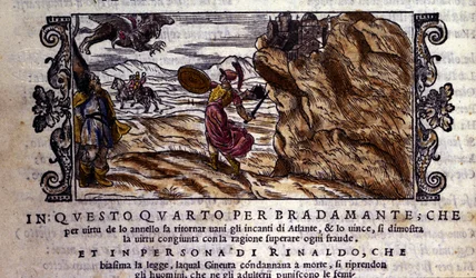 Bradamante arrache à Brunel son anneau enchanteur, grâce auquel elle détruit le pouvoir d