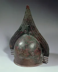 Casque en bronze, période villanovienne, 2e moitié du 8e siècle av. J.-C.