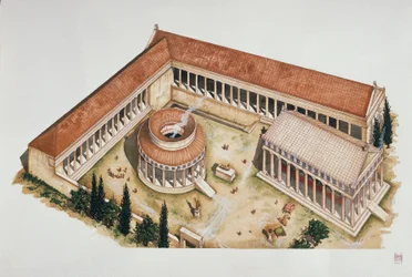 Tholos circulaire cérémonial et temple d