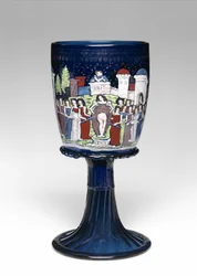 Gobelet, vers 1475-1500 (verre, émaillé et doré)