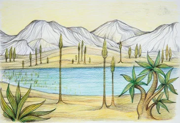 Préhistoire - Trias - reconstruction de l