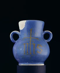 Vase annulaire en faïence