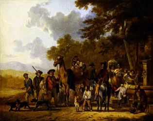 Voyageurs avec chameau