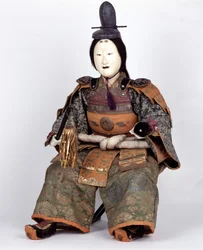 Poupée japonaise de la période Edo apparaissant à la fête des garçons. Collection Captier. Paris