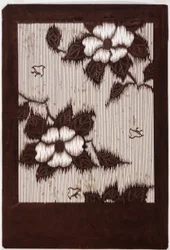 Pochoir : Hibiscus et moineau