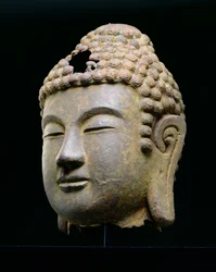 Tête de Bouddha, coréen, fin VIIIe-début IXe siècle