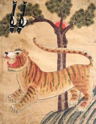 Seonangsin (pigment naturel sur papier)