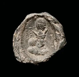 Bulle avec inscription, période sassanide, 4ème siècle (céramique)