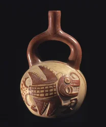Vase avec motif de poisson, Mochica
