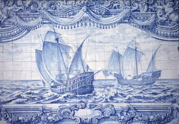 Caravelles aux XVe-XVIIe siècles, azulejos, autour de Lisbonne, Portugal