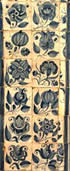 Panneau représentant diverses espèces de fleurs, Tarouca, Portugal