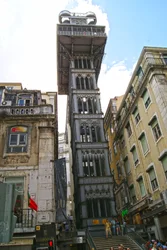 Ascenseur de Santa Justa, Lisbonne, Portugal