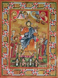Le Christ trônant, tiré du psautier d