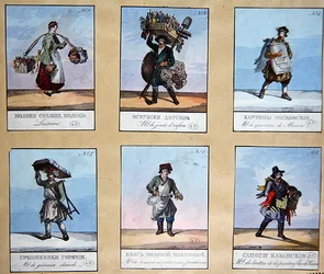 Les cris de Saint-Pétersbourg, début du XIXe siècle