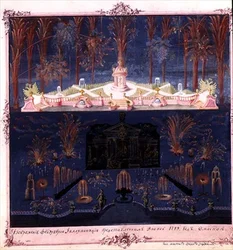 Détail du principal ensemble pour les feux d