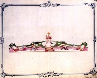 Détail du décor principal pour les feux d