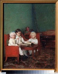 Enfants dans un intérieur