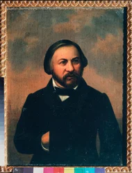 Portrait du compositeur Mikhail I Glinka
