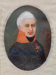Portrait du poète Anton A. Delvig (1798-1831) (en uniforme militaire)