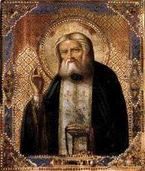 Représentation du thaumaturge russe Séraphin de Sarov